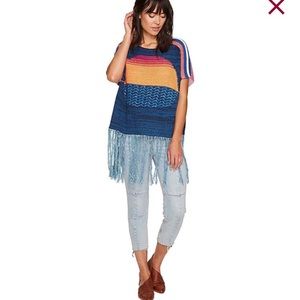 Free People Sunset Fringe Sweater